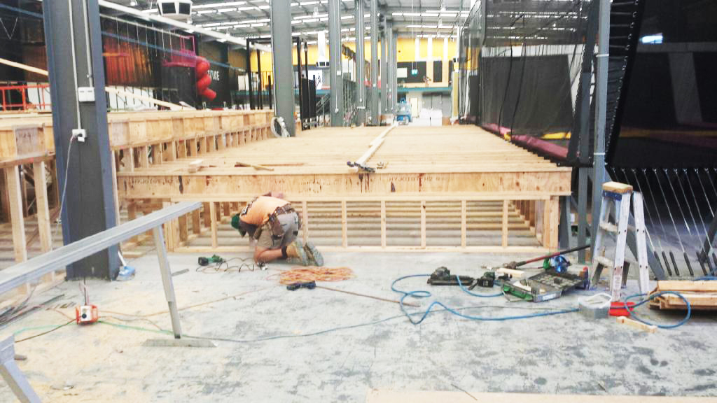Precision Tech Latitude Trampoline Centre Melbourne Progress 15