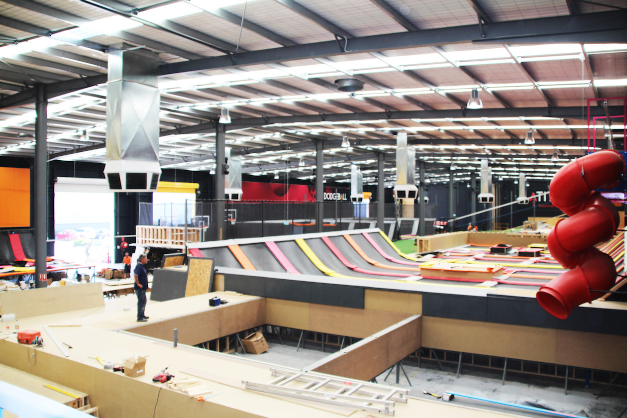 Precision Tech Latitude Trampoline Centre Melbourne Progress 16
