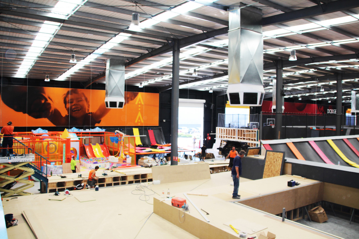 Precision Tech Latitude Trampoline Centre Melbourne Progress 17