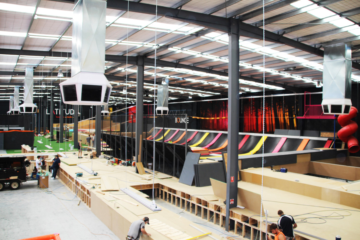 Precision Tech Latitude Trampoline Centre Melbourne Progress 24